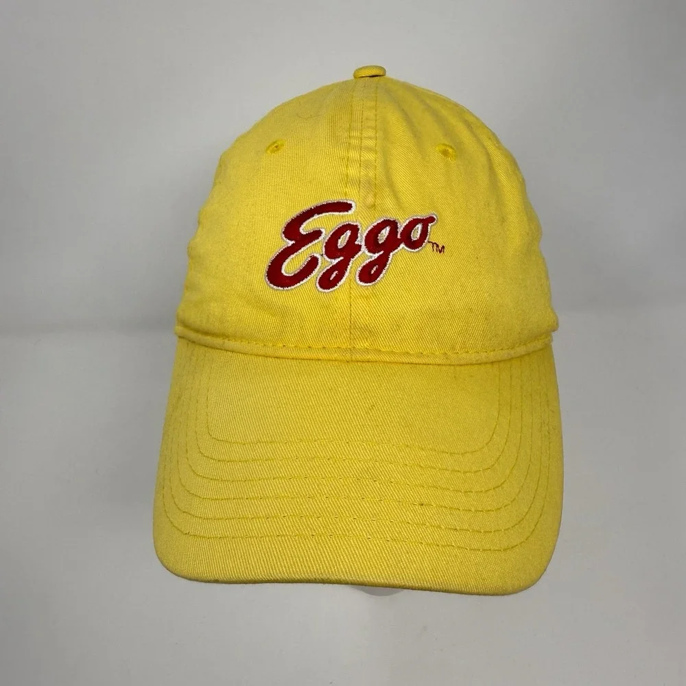 Kellogg's Eggo Waffle Yellow Cap Hat Collectibles Strapback Adjustable Cotton
